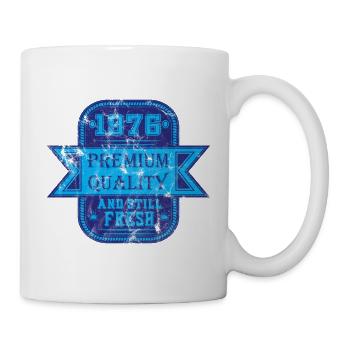 1976 Année de naissance rétro - Mug blanc - blanc - Droite