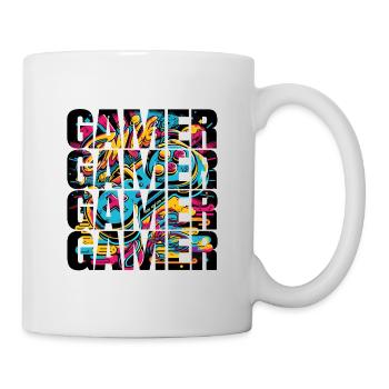 Level up your wardrobe with this gaming t-shirt! - Mug - white - Right