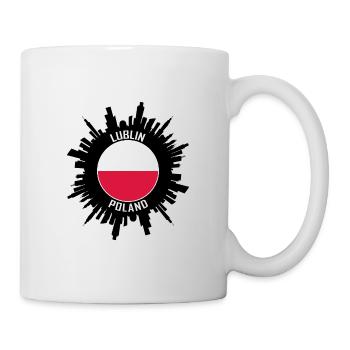 Lublin Skyline Poland Flag Travel Souvenir - Mug - white - Right