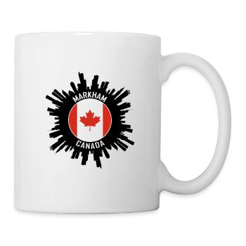 Souvenir de voyage Markham Skyline Canada Flag - Mug blanc - blanc - Droite
