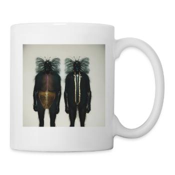 Photographic portrait of two large insects - Mug - white - Right