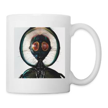photographic portrait insect with big eyes - Mug - white - Right