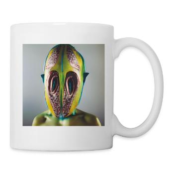 Photographic Portrait Humanoid Insect Green - Mug - white - Right