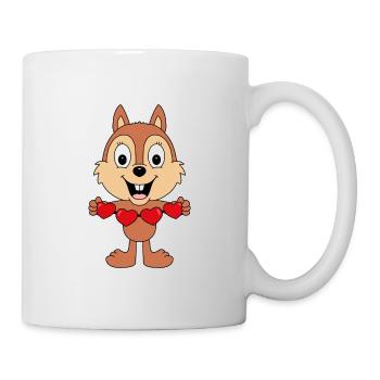EICHHÖRNCHEN - LIEBE - TIER - TIERISCH - VERLIEBT - Tasse - Weiß - Rechts