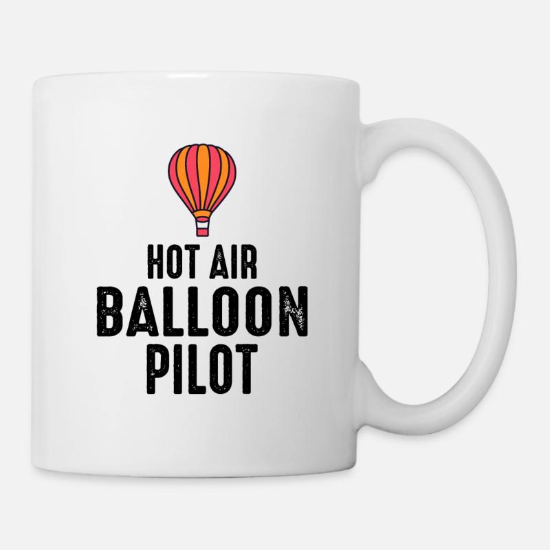 Montgolfière Montgolfière Pilote de montgolfière - Mug blanc - blanc