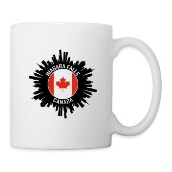 Niagara Falls Skyline Kanada Flagge Reisesouvenir - Tasse - Weiß - Rechts