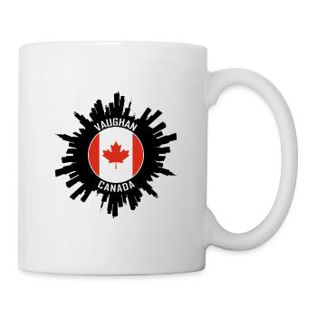 Vaughan Skyline Canada Flag Souvenir de voyage - Mug blanc - blanc - Droite