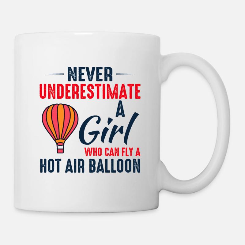 Heißluftballonfahrt Hopper Ballonfahrt Ballonfahrer - Tasse - Weiß