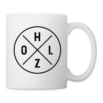 Holz - Holzfäller - Wald - Axt - Baum - Brennholz - Tasse - Weiß - Rechts