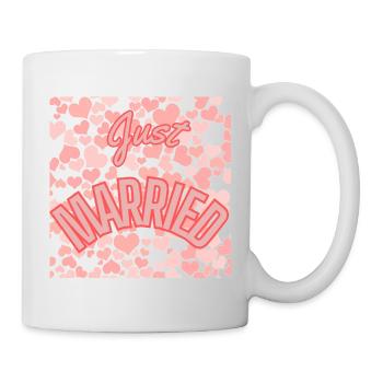 JUST MARRIED. bachelorette party. SAINT VALENTINE. COUPLE - Mug - white - Right