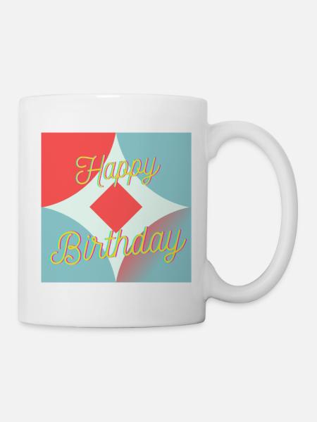 GEBURTSTAG, ALLES GUTE ZUM GEBURTSTAG, ALLES GUTE ZUM GEBURTSTAG - Tasse - Weiß