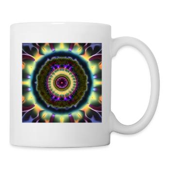 Mandelbrot Mandala in 3D - Mug - white - Right