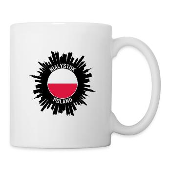 Bialystok Skyline Pologne Flag Souvenir de voyage - Mug blanc - blanc - Droite