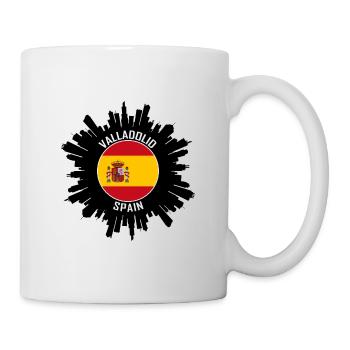 Valladolid Skyline Espagne Flag Souvenir de voyage - Mug blanc - blanc - Droite
