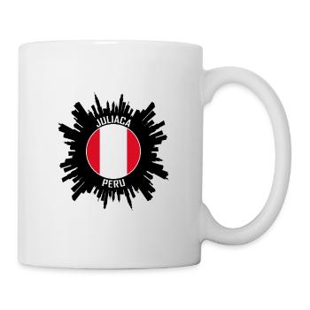 Juliaca Skyline Peru Flagge Reise-Souvenir - Tasse - Weiß - Rechts
