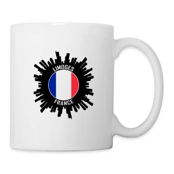 Limoges Skyline France Flag Souvenir de voyage - Mug blanc - blanc - Droite