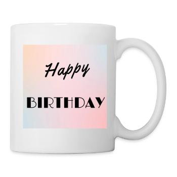 ALLES GUTE ZUM GEBURTSTAG, ALLES GUTE ZUM GEBURTSTAG, GEBURTSTAG, GEBURTSTAG - Tasse - Weiß - Rechts