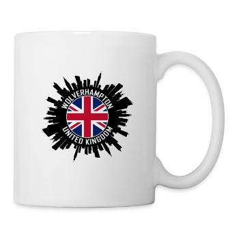 Wolverhampton Skyline Uk Flag Travel Souvenir - Mug - white - Right