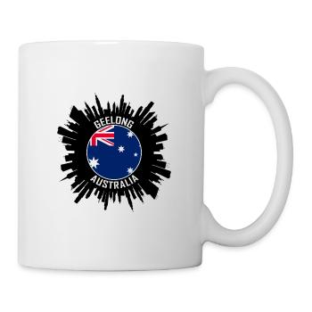 Geelong Skyline Australie Flag Souvenir de voyage - Mug blanc - blanc - Droite