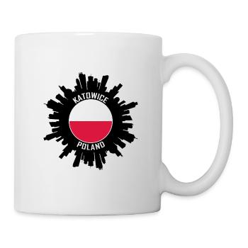 Katowice Skyline Poland Flag Travel Souvenir - Mug - white - Right