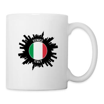 Venice Skyline Italy Flag Travel Souvenir - Mug - white - Right
