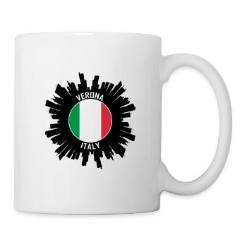 Vérone Skyline Italie Flag Souvenir de voyage - Mug blanc - blanc - Droite