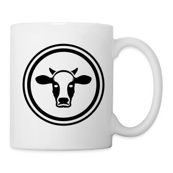 Cow Head Symbol - Mug - white - Right