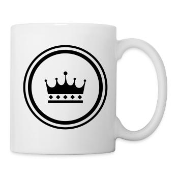 Krone Symbol - Tasse - Weiß - Rechts