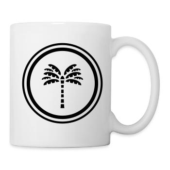 Symbole de la paume - Mug blanc - blanc - Droite