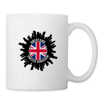 Abertawe Skyline UK Flagge Reise-Souvenir - Tasse - Weiß - Rechts
