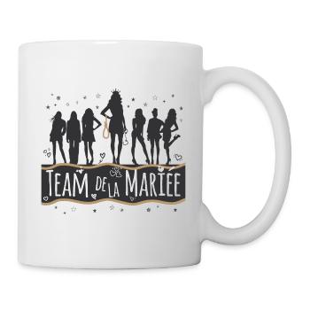 T-shirt EVJF Enterrement de vie jeune fille Team - Mug blanc - blanc - Droite