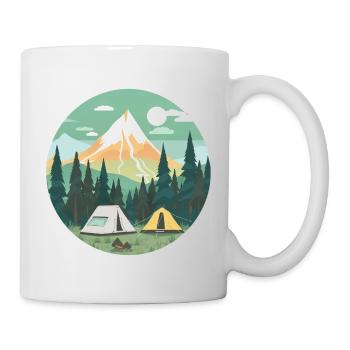 Fun camper and hiker lover - Mug - white - Right