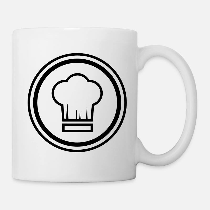 Kochmütze Koch Chefkoch Icon - Tasse - Weiß