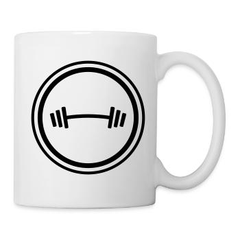 Dumbbell Weights Fitness - Mug - white - Right