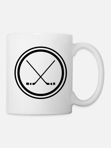Eishockey hockeyschläger - Tasse - Weiß