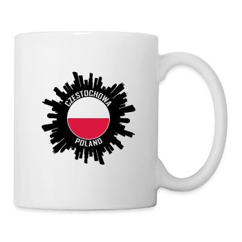 Czestochowa Skyline Poland Flag Travel Souvenir - Mug - white - Right