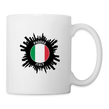 Padova Skyline Italy Flag Travel Souvenir - Mug - white - Right