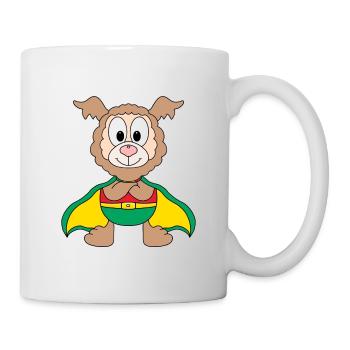 SUPERHELD - LAMA - ALPAKA - TIER - Tasse - Weiß - Rechts
