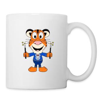 ZAUBERER - TIGER - ZAUBERN - ZAUBEREI - TIER - Tasse - Weiß - Rechts