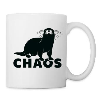 Otter-Chaos - Tasse - Weiß - Rechts