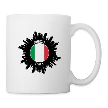 Trieste Skyline Italie Flag Souvenir de voyage - Mug blanc - blanc - Droite