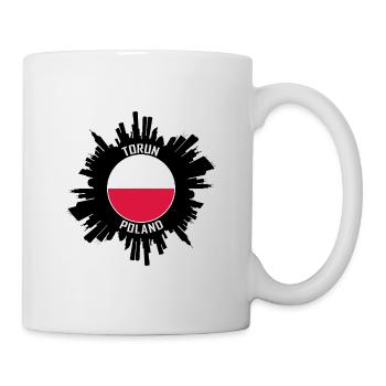 Torun Skyline Pologne Flag Souvenir de voyage - Mug blanc - blanc - Droite
