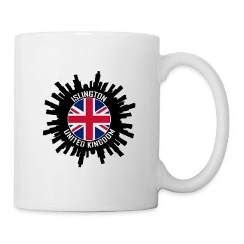 Islington Skyline UK Flagge Reise-Souvenir - Tasse - Weiß - Rechts