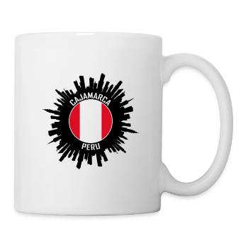 Cajamarca Skyline Peru Flagge Reise-Souvenir - Tasse - Weiß - Rechts