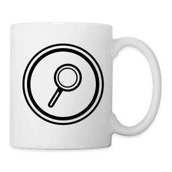 Magnifying glass icon - Mug - white - Right