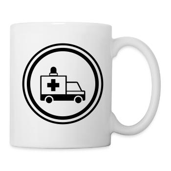 Krankenwagen Ambulance - Tasse - Weiß - Rechts