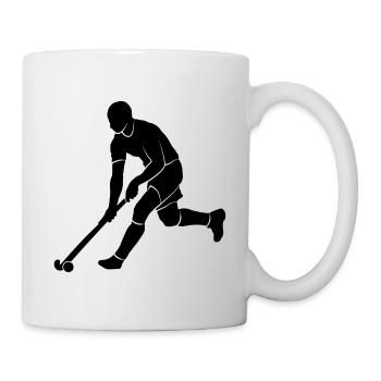 Joueurs de hockey sur gazon Silhouette Joueurs de hockey sur gazon - Mug blanc - blanc - Droite