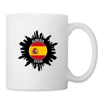 Almeria Skyline Spanien Flagge Reise-Souvenir - Tasse - Weiß - Rechts