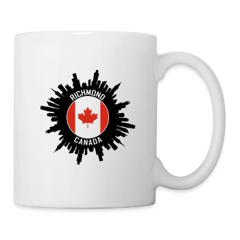 Richmond Skyline Canada Flag Travel Souvenir - Mug - white - Right