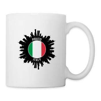 Prato Skyline Italie Flag Souvenir de voyage - Mug blanc - blanc - Droite